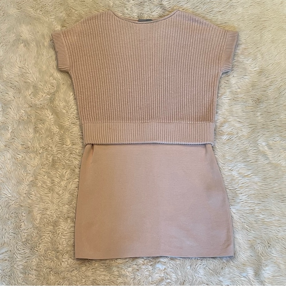 COS Blush Knit Dress - Size Small